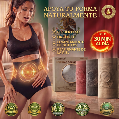 Tienda Oficial de la Marca🍌 BLUESHOT® 2026 – Pantalones Cortos 4 en 1 con Micro-Partículas de Moringa & Berberina para Moldear y Quemar Grasa