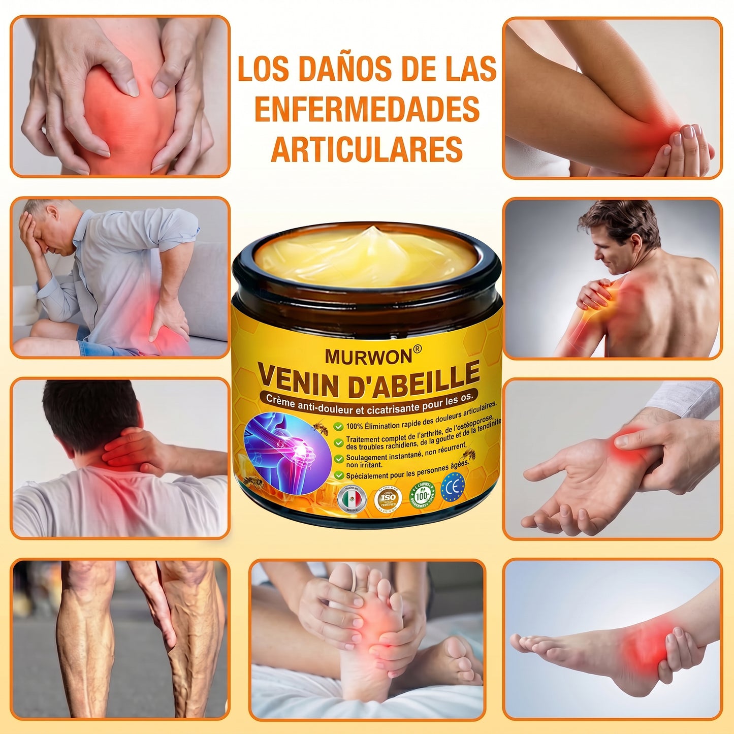 30 % de descuento 🎁🎁 | Crema 𝐌𝐔𝐑𝐖𝐎𝐍® con veneno de abeja para aliviar el dolor y favorecer el bienestar de las articulaciones ✨✨✨ (Especialmente para adultos mayores)