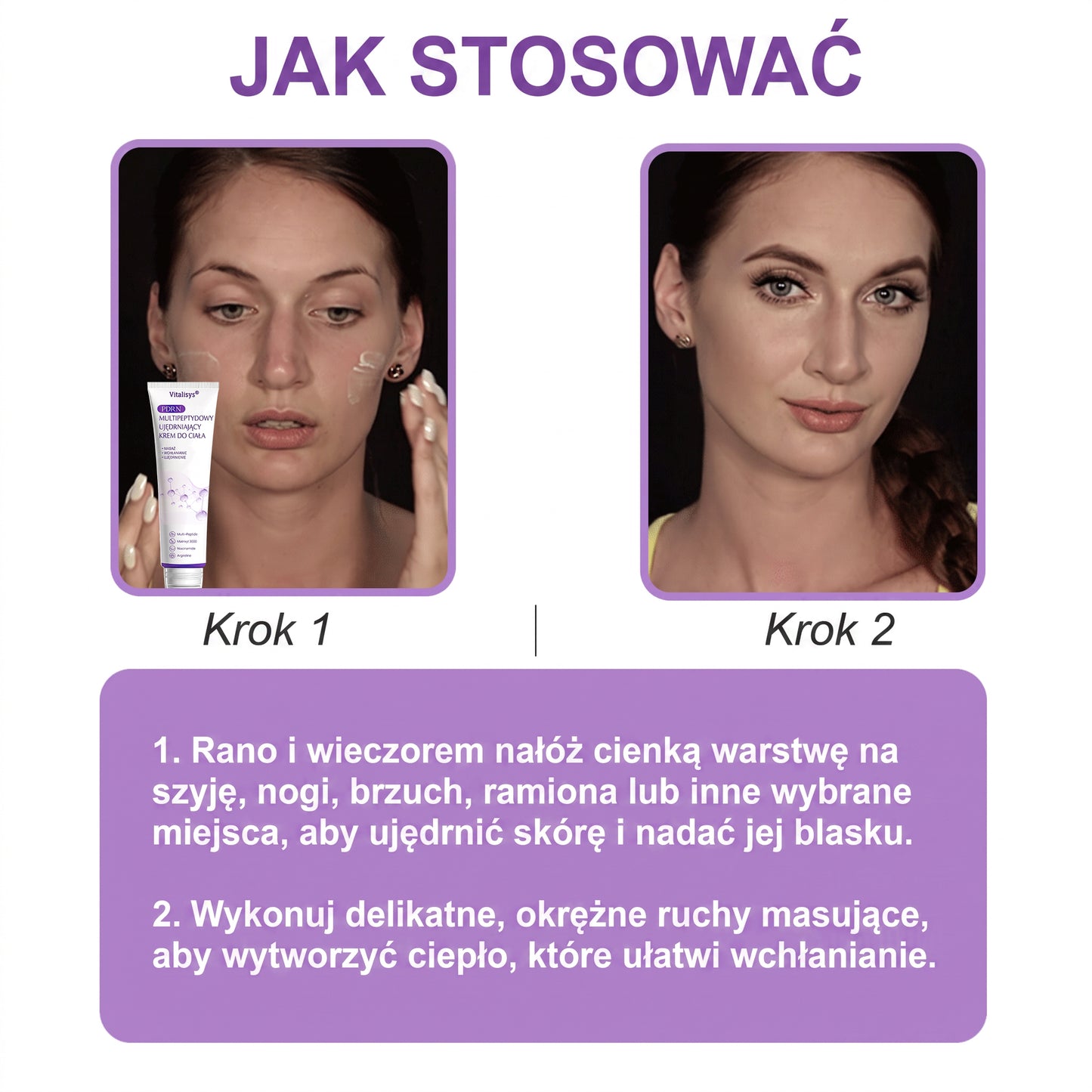 Polecany przez dermatologów🥇 |🍇 Vitalisys® PDRN Multi-Peptide Masujący Krem do Ciała – przeciwstarzeniowy, nawilżający, ujędrniający, regenerujący, wyrównujący koloryt, redukuje trądzik, przebarwienia, brodawki, znamiona i łuszczycę.❤️