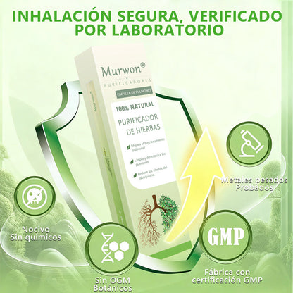 𝐓𝐢𝐞𝐧𝐝𝐚 𝐨𝐟𝐢𝐜𝐢𝐚𝐥 ✨𝐌𝐮𝐫𝑤𝗈𝒏® Difusor Botánico de Mullein para Limpieza de Pulmones (🫁 Tos, faringitis, dificultad para respirar, flema, congestión nasal, bronquitis, síntomas alérgicos, malestar pulmonar)3🎁