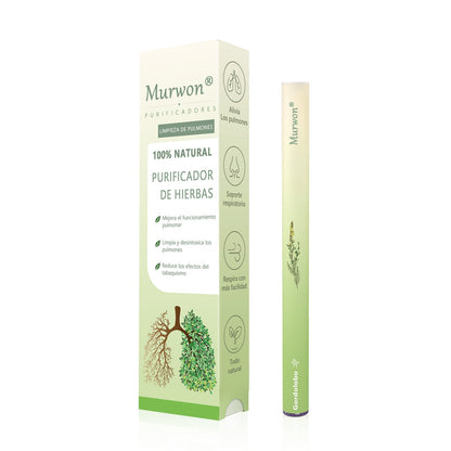 𝐓𝐢𝐞𝐧𝐝𝐚 𝐨𝐟𝐢𝐜𝐢𝐚𝐥 ✨𝐌𝐮𝐫𝑤𝗈𝒏® Difusor Botánico de Mullein para Limpieza de Pulmones (🫁 Tos, faringitis, dificultad para respirar, flema, congestión nasal, bronquitis, síntomas alérgicos, malestar pulmonar)6✨